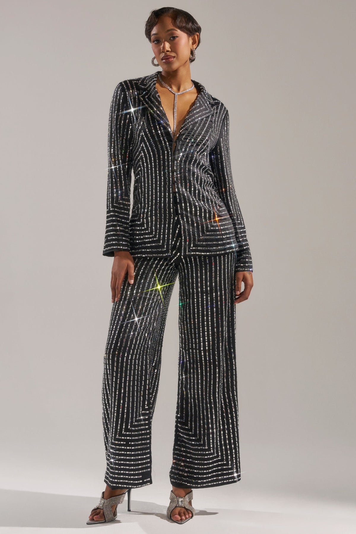 DONT STARE TOO HARD RHINESTONE TROUSER