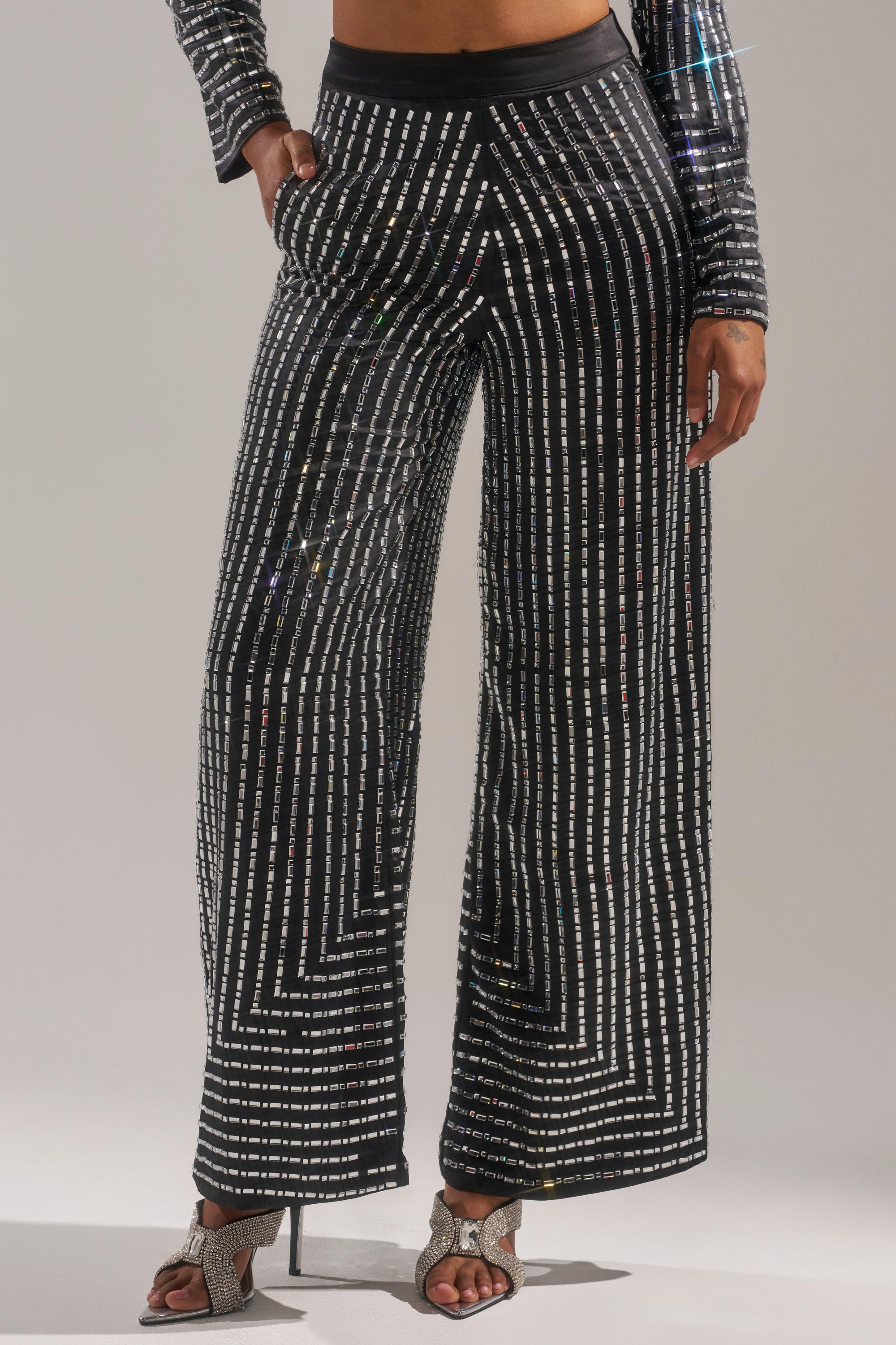 DONT STARE TOO HARD RHINESTONE TROUSER