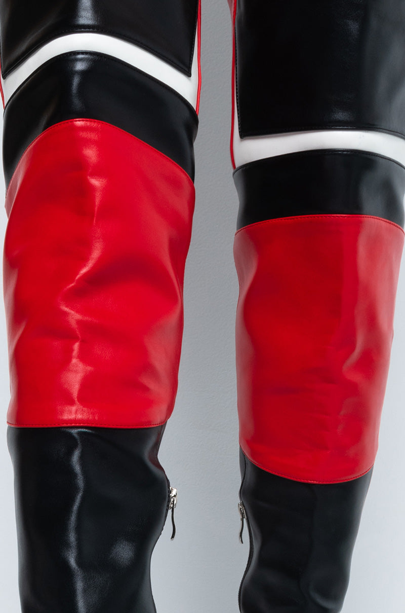 AZALEA WANG FAME IS ALL I GOT STILETTO BOOT IN BLACK