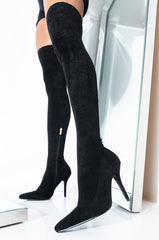 AZALEA WANG GOT ME STUCK TO YOU FITTED THIGH HIGH STILETTO BOOT