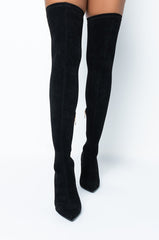 AZALEA WANG GOT ME STUCK TO YOU FITTED THIGH HIGH STILETTO BOOT