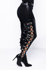 AZALEA WANG IF ITS NOT ASAP I DONT WANT IT BOOT IN BLACK PU