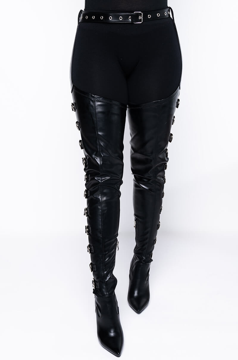 AZALEA WANG IF ITS NOT ASAP I DONT WANT IT BOOT IN BLACK PU