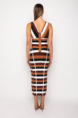 BETTER THAN THE HYPE BANDAGE MIDI DRESS