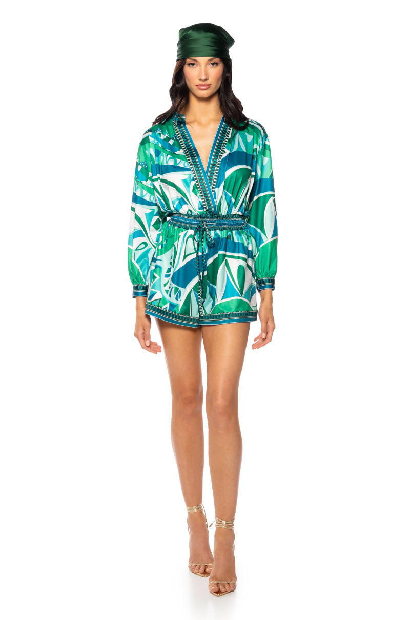 BIANCA TIE WAIST ROMPER