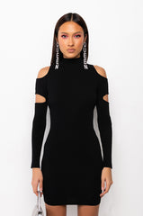 CUT IT OUT RIBBED SWEATER DRESS