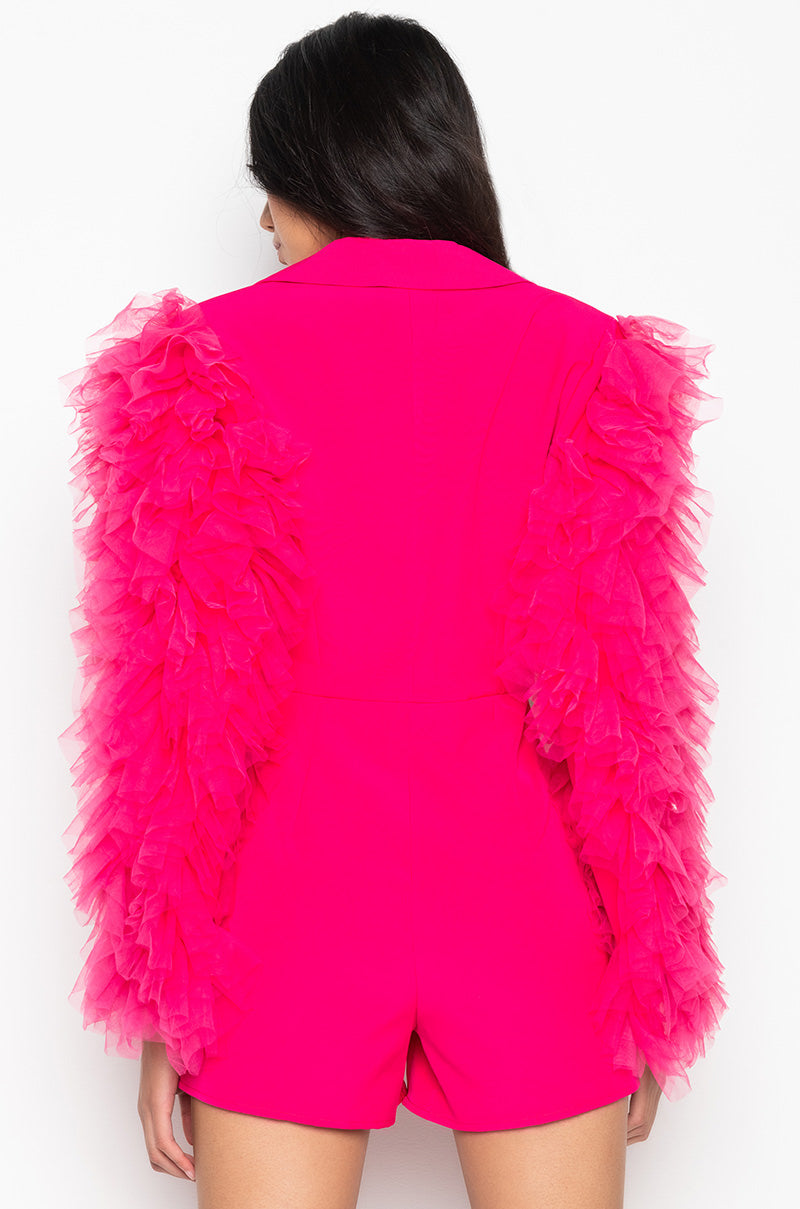 DO THINGS MY OWN WAY FASHION ROMPER DARK PINK