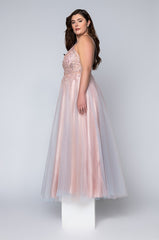 BLACK LABEL OVER ALL OF IT TULLE MAXI GOWN
